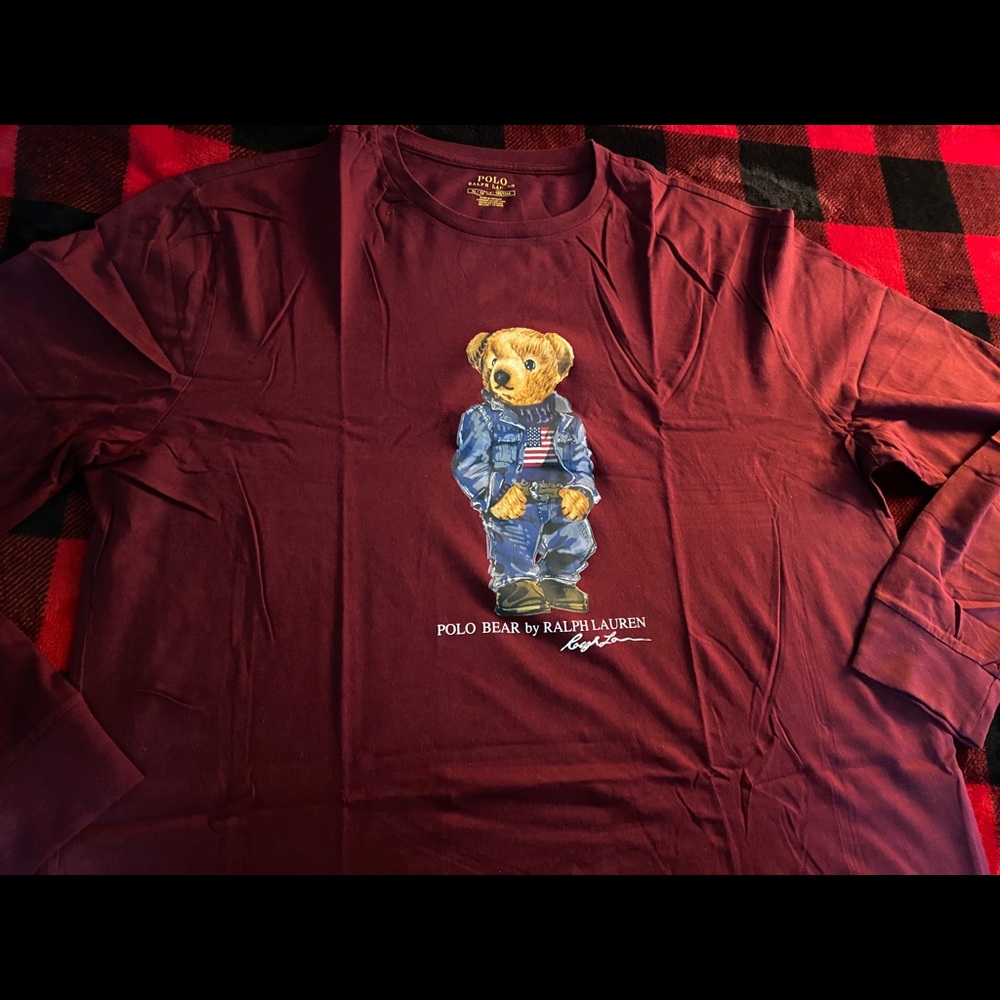Polo by Ralph Lauren long sleeve polo Bear T-shirt